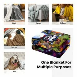 Ocuber Horror Game Midnight Bear Blanket, Cool Bear Super Soft Blanket, Comfortable Snug Plush Air Conditioning Blanket, For Sofa, Bed 50"X40" 3 -Electric Blankets Sales 2022 51rSZPM7FmL