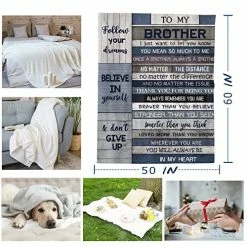 Yamco Big Brother Gift Blanket - Brother Gifts - Gifts For Older Brother - Funny Brother Gifts From Sister 60" X 50" - Birthday Gifts For Brother - Gifts For Brother - Birthday Graduation Gift Ideas