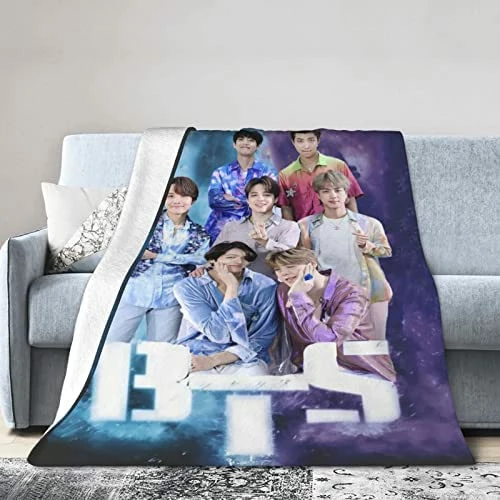 UJJHMRR Flannel J-Hope Jimin Jungkook Blanket,Sofa Bed Blanket, Suitable For Birthday For Friends And Relatives 50"X40" Black 9 UJJHMRR Flannel J-Hope Jimin Jungkook Blanket,Sofa Bed Blanket, Suitable For Birthday For Friends And Relatives 50"X40" Black - Image 7