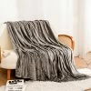 Coomiss Twin Size Heated Blanket Electric Throw 62" X 84" Oversize Flannel Fast Heating Blanket ETL Certification With 4 Heating Levels & 10 Hours Auto Off Machine Washable Grey -Electric Blankets Sales 2022 51scIOCl5BL