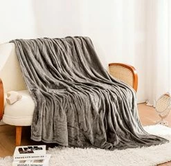 Coomiss Twin Size Heated Blanket Electric Throw 62" X 84" Oversize Flannel Fast Heating Blanket ETL Certification With 4 Heating Levels & 10 Hours Auto Off Machine Washable Grey -Electric Blankets Sales 2022 51scIOCl5BL. AC