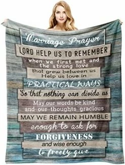 Yofipon Marriage Prayer Blanket 60''x50'', Engagement Gifts For Couples, Anniversary Wedding Gifts For Couple, Newlyweds Bridal Shower Gifts For Wife Valentine's Day, Gifts For Newly Engaged Couples Blankets 15 Yofipon Marriage Prayer Blanket 60''x50'', Engagement Gifts For Couples, Anniversary Wedding Gifts For Couple, Newlyweds Bridal Shower Gifts For Wife Valentine's Day, Gifts For Newly Engaged Couples Blankets -Electric Blankets Sales 2022 51sqQJXEpL. AC