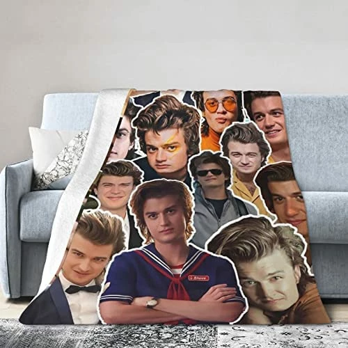RILAUD Super Soft Joe Keery Steve Harrington Blanket, Light Plush Bed Multi Purpose Blanket, Suitable For Adults And Children To Use 50"x40" Black1 8 RILAUD Super Soft Joe Keery Steve Harrington Blanket, Light Plush Bed Multi Purpose Blanket, Suitable For Adults And Children To Use 50"x40" Black1 - Image 6
