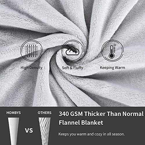 HOMBYS Oversized King 10'x 10' Extra Large Bed Flannel Thick Throw Blanket, Soft, Comfortable & Breathable Light Grey 120x120 Winter Warm Blanket ,Outdoor Giant Blanket For Summer And Picnic 7 HOMBYS Oversized King 10'x 10' Extra Large Bed Flannel Thick Throw Blanket, Soft, Comfortable & Breathable Light Grey 120x120 Winter Warm Blanket ,Outdoor Giant Blanket For Summer And Picnic - Image 5
