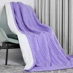 VICSAINTECK Heated Throw Blanket Electric Blanket 50"x60" Thicken Cozy Soft ETL Certification With 6 Heating Levels & 3 Auto-Off, Fast Heating Blanket For Couch Bed Sofa Light Gray -Electric Blankets Sales 2022 51tFwxXgE6L. AC 1