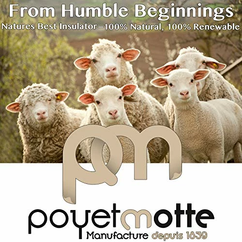 Poyet Motte Made In France Poyet Motte Aubisque 500GSM Heavyweight 100-Percent Wool Blanket (Full/Queen, Natural) 7 Poyet Motte Made In France Poyet Motte Aubisque 500GSM Heavyweight 100-Percent Wool Blanket (Full/Queen, Natural) - Image 5