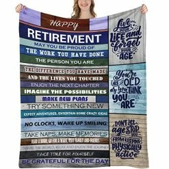 Amxieui Retirement Gifts For Women 2022, Retirement Blanket, Retired Gifts For Women Men | Retirement | Gifts For Retired Dad Mom Grandpa Grandma Coworker Friends Nurse Teacher Doctor