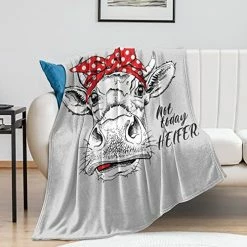 PLAYERACK Blanket Cow Print - Anti Pilling & Super Soft - Fuzzy All Seasons Fleece Blanket, Cozy Lightweight Flannel Blanket Suitable For Bed Sofa Chair 60 X 50 In Not Today Heifer 21 PLAYERACK Blanket Cow Print - Anti Pilling & Super Soft - Fuzzy All Seasons Fleece Blanket, Cozy Lightweight Flannel Blanket Suitable For Bed Sofa Chair 60 X 50 In Not Today Heifer -Electric Blankets Sales 2022 51ui2dDWPbL