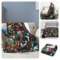 Generic Horror Blanket, Comfortable Lightweight Blanketsthrows Soft Plush Warm Sofa Luxury For Women Men Bed Blanket Black 11 Generic Horror Blanket, Comfortable Lightweight Blanketsthrows Soft Plush Warm Sofa Luxury For Women Men Bed Blanket Black -Electric Blankets Sales 2022 51vR6KupAXL