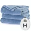 Sunbeam Royal Luxe Cadet Blue Heated Blanket - Full 1 Sunbeam Royal Luxe Cadet Blue Heated Blanket - Full -Electric Blankets Sales 2022 51vS3frbDTL