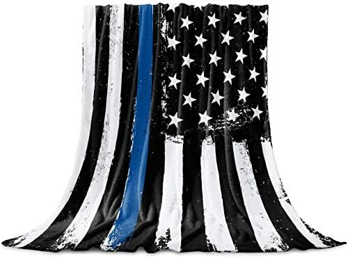 Edwiinsa Thin Blue Line Police Blanket Fleece Throw Blankets 40'' X 50'', Lightweight Super Soft Micrifiber Honor Law Enforcement USA Vintage Warm Plush Cozy Luxury Bed Blankets All Season For Couch/Sofa/Gift You Are My Sunshine Chalk 14 Edwiinsa Thin Blue Line Police Blanket Fleece Throw Blankets 40'' X 50'', Lightweight Super Soft Micrifiber Honor Law Enforcement USA Vintage Warm Plush Cozy Luxury Bed Blankets All Season For Couch/Sofa/Gift You Are My Sunshine Chalk - Image 12