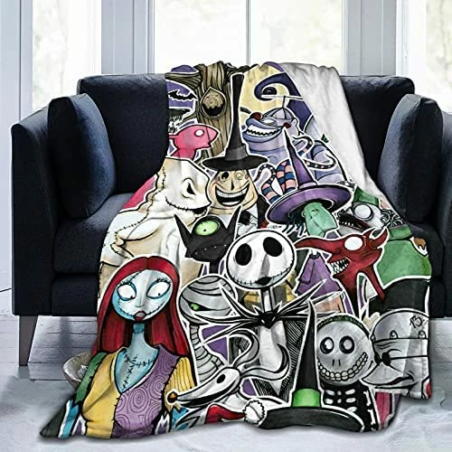 Guvaola Halloween Flannel Fleece Blanket, Air Conditioning Blanket,All-Season Velvet Blanket For Bed,Sofa,Car 50"x40" White10 12 Guvaola Halloween Flannel Fleece Blanket, Air Conditioning Blanket,All-Season Velvet Blanket For Bed,Sofa,Car 50"x40" White10 - Image 10