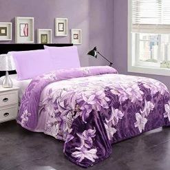 Plush Blanket King Size (90" X 102"), JML 300GSM Super Soft Warm Printed Flannel Fleece Blanket For Couch And Sofa, Purple Floral Star Red 28 Plush Blanket King Size (90" X 102"), JML 300GSM Super Soft Warm Printed Flannel Fleece Blanket For Couch And Sofa, Purple Floral Star Red -Electric Blankets Sales 2022 51vmoHymrCL. AC 1