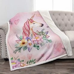 Jekeno Unicorn Sherpa Blanket Smooth Soft Print Throw Blanket For Sofa Chair Bed Office Travelling Camping Kids Adults 50"x60" Unicorn4 22 Jekeno Unicorn Sherpa Blanket Smooth Soft Print Throw Blanket For Sofa Chair Bed Office Travelling Camping Kids Adults 50"x60" Unicorn4 -Electric Blankets Sales 2022 51vn7MvcgwL. AC
