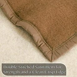 Poyet Motte Made In France Aubisque 500GSM Heavyweight 100-Percent Wool Blanket (Camel/Natural, Twin Size) -Electric Blankets Sales 2022 51vpwe7CTkL