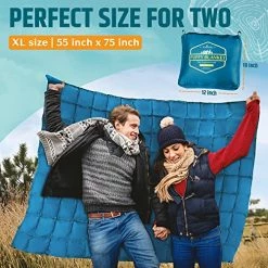 Roebury Puffy Camping Blanket Packable Vegan (Down Alternative) Compact Lightweight XL Blankets For Outdoor Cold Weather Backpacking Hiking Travel Stadium - Water-Resistant Army Green 11 Roebury Puffy Camping Blanket Packable Vegan (Down Alternative) Compact Lightweight XL Blankets For Outdoor Cold Weather Backpacking Hiking Travel Stadium - Water-Resistant Army Green -Electric Blankets Sales 2022 51vqzmn5cmL