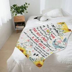 FAIVHSO New Mom Gifts For Women First Time Mom Gifts Mom To Be Blanket Promoted To Mom Flannel Soft Fleece Bed Blanket For New Mommy Pregnancy Gifts 50x60in -Electric Blankets Sales 2022 51vzJIjAQKL