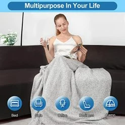 Golden Monster| 2-in-1 Cooling And Warm Double Sided Blankets For Hot Sleepers,All Seasons Soft Breathable Cozy Twin/Full Blankets For Sofa,Car,Chair,60”x80”(Grey And White) Blue/white 12 Golden Monster| 2-in-1 Cooling And Warm Double Sided Blankets For Hot Sleepers,All Seasons Soft Breathable Cozy Twin/Full Blankets For Sofa,Car,Chair,60”x80”(Grey And White) Blue/white -Electric Blankets Sales 2022 51wQT3mWI3L