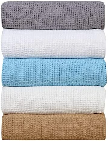 100% Cotton Blanket King Size 108 X 90 Inches Grey Color Classic Weave AAVNI HOMES - All Season Premium Breathable Ultra Soft Lightweight Comfortable For Layering Any Bed Couch Or Sofa 7 100% Cotton Blanket King Size 108 X 90 Inches Grey Color Classic Weave AAVNI HOMES - All Season Premium Breathable Ultra Soft Lightweight Comfortable For Layering Any Bed Couch Or Sofa - Image 5