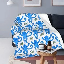 OUYTXBS Blue Monkeys Lightweight And Comfortable Ultra-Soft Warm Micro Fleece Bed Couch Living Room Blanket (50"x40") 13 OUYTXBS Blue Monkeys Lightweight And Comfortable Ultra-Soft Warm Micro Fleece Bed Couch Living Room Blanket (50"x40") -Electric Blankets Sales 2022 51wXwD6czBL