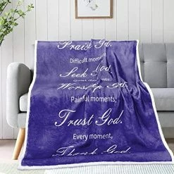 OHDS Christian Gifts For Women, Sherpa Fleece Throw Blanket With Inspirational Thoughts And Prayers, Bible Verse Sherpa Blanket For Couch Bed, Religious Gifts For Women Men For Birthday Christmas 50"X 60" Natural Bible -Electric Blankets Sales 2022 51wr82laY2L. AC