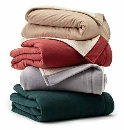 Eddie Bauer | Signature Reversible Fleece/Sherpa Electric Heated Blanket With Safe & Warm Low-Voltage Technology, Twin, Redwood -Electric Blankets Sales 2022 51xiSJ4sivL