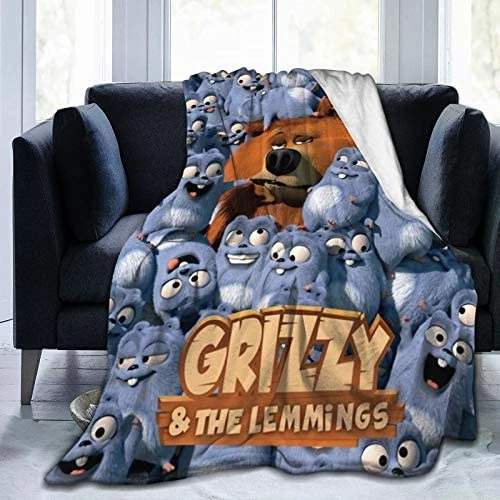 Hopynu Bear And The Lemmings Blankets, Lightweight All-Season Plush Blankets, Microfiber Fluffy Blankets (for Chairs/Beds/Sofas (50 In X 40 In) 8 Hopynu Bear And The Lemmings Blankets, Lightweight All-Season Plush Blankets, Microfiber Fluffy Blankets (for Chairs/Beds/Sofas (50 In X 40 In) - Image 6