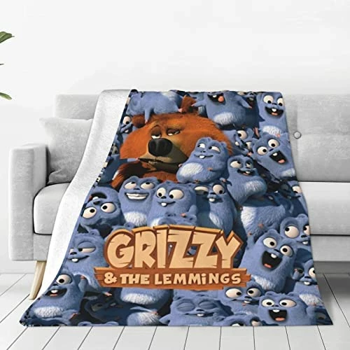 Wentian Bear And The Lemmings Blanket, Lightweight Four Season Plush Blanket, Microfiber Fluffy Blanket (for Chair/Bed/Sofa) 60"X50" 1 10 Wentian Bear And The Lemmings Blanket, Lightweight Four Season Plush Blanket, Microfiber Fluffy Blanket (for Chair/Bed/Sofa) 60"X50" 1 - Image 8
