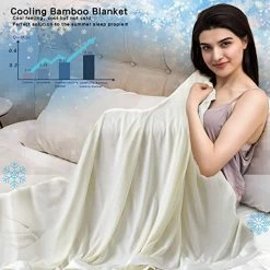COMFLIVE 100% Bamboo Blanket For Hot Sleepers, Cooling Blanket Queen Size, Lightweight Summer Blanket,Double-Side And Satin Trim Blankets, Transfer Heat To Keep Cold On Warm Night (Cream, Queen) 17 COMFLIVE 100% Bamboo Blanket For Hot Sleepers, Cooling Blanket Queen Size, Lightweight Summer Blanket,Double-Side And Satin Trim Blankets, Transfer Heat To Keep Cold On Warm Night (Cream, Queen) -Electric Blankets Sales 2022 51xuU0Qq30L