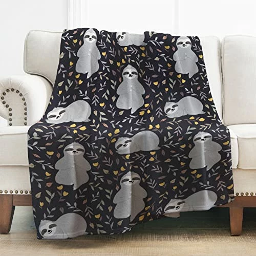 Levens Sloth Blanket Soft Blanket For Bed Couch Sofa Lightweight Travelling Camping Throw For Kids Adults 50"x60" Sloth9 3 Levens Sloth Blanket Soft Blanket For Bed Couch Sofa Lightweight Travelling Camping Throw For Kids Adults 50"x60" Sloth9