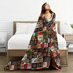Baulerd Stephen King Book Cover Collage Ultra-Soft Micro Fleece Blanket 50"" X40 -Electric Blankets Sales 2022 51yFRMhnZcL 1