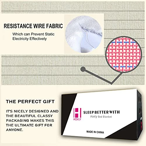 Hokly Soft Queen Size Blanket For All Season Warm Fuzzy Microplush Lightweight Thermal Soft Blankets For Couch Bed Sofa,90x90 Inches,Dark Gray Purple 7 Hokly Soft Queen Size Blanket For All Season Warm Fuzzy Microplush Lightweight Thermal Soft Blankets For Couch Bed Sofa,90x90 Inches,Dark Gray Purple - Image 5