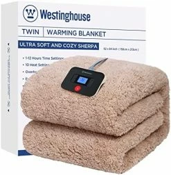 Westinghouse Electric Blanket Full Size, Soft Plush Sherpa Heated Blanket With 10 Heating Levels & 1-12 Hours Auto-Off, Machine Washable, 62x84 Inches, Darkgrey 20 Westinghouse Electric Blanket Full Size, Soft Plush Sherpa Heated Blanket With 10 Heating Levels & 1-12 Hours Auto-Off, Machine Washable, 62x84 Inches, Darkgrey -Electric Blankets Sales 2022 51yNjWmAf4L. AC