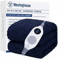 Westinghouse Electric Blanket Full Size, Soft Plush Sherpa Heated Blanket With 10 Heating Levels & 1-12 Hours Auto-Off, Machine Washable, 62x84 Inches, Darkgrey 25 Westinghouse Electric Blanket Full Size, Soft Plush Sherpa Heated Blanket With 10 Heating Levels & 1-12 Hours Auto-Off, Machine Washable, 62x84 Inches, Darkgrey -Electric Blankets Sales 2022 51yarCJThL. AC