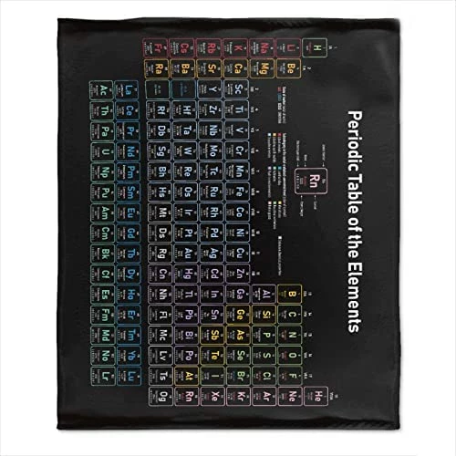 Anuruddha Periodic Table Blankets Used For Beds Sofas Warm And Comfortable Microfiber Flannel Lightweight Blankets For Adults 80x60 Inches (Men, Women) Periodic Table Of Elements 8 Anuruddha Periodic Table Blankets Used For Beds Sofas Warm And Comfortable Microfiber Flannel Lightweight Blankets For Adults 80x60 Inches (Men, Women) Periodic Table Of Elements - Image 6