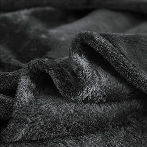 Ponvunory Flannel Fleece Plush Blanket King Size(108"x90", Black) - Super Soft Warm Lightweight Microfiber Blanket For Chair, Sofa, Couch, Bed, Camping, Travel 5 Ponvunory Flannel Fleece Plush Blanket King Size(108"x90", Black) - Super Soft Warm Lightweight Microfiber Blanket For Chair, Sofa, Couch, Bed, Camping, Travel - Image 3