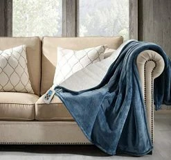 Marquess Electric Blanket Micro Plush Sherpa And Reversible Flannel Washable Comfortable With 10 Heat Settings/ Safety 10 Hours Auto-Off Controller Twin Size Bed Blanket (62 X 84'' Navy Blue) 14 Marquess Electric Blanket Micro Plush Sherpa And Reversible Flannel Washable Comfortable With 10 Heat Settings/ Safety 10 Hours Auto-Off Controller Twin Size Bed Blanket (62 X 84'' Navy Blue) -Electric Blankets Sales 2022 51yydRrF2WL
