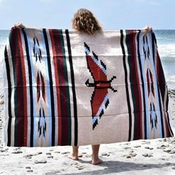 WP West Path Mexican Thunderbird Blanket Wall Tapestry | Authentic Southwestern Blanket | XL Thick Mexican Blanket Eagle - Tan Brown Navajo Aztec Style – Handwoven Yoga Blanket From Mexico (Blue) 13 WP West Path Mexican Thunderbird Blanket Wall Tapestry | Authentic Southwestern Blanket | XL Thick Mexican Blanket Eagle - Tan Brown Navajo Aztec Style – Handwoven Yoga Blanket From Mexico (Blue) -Electric Blankets Sales 2022 51z2LkcxHBL. AC