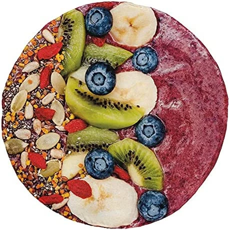 Ambesonne Kiwi Round Blanket, Half Of An Exotic Fruit With The Seeds Summer Season Tropical Vitamin, Lightweight Sofa & Bed Cover Novelty Gifts For All Seasons, 71" Round, Apple Green Pale Khaki 9 Ambesonne Kiwi Round Blanket, Half Of An Exotic Fruit With The Seeds Summer Season Tropical Vitamin, Lightweight Sofa & Bed Cover Novelty Gifts For All Seasons, 71" Round, Apple Green Pale Khaki - Image 7