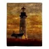 Sherpa Fleece Throw Blanket- Lighthouse Print Pattern, Lightweight Hypoallergenic Bed Or Couch Soft Plush Blanket For Adults And Kids By Lavish Home -Electric Blankets Sales 2022 51zUMWka1cL