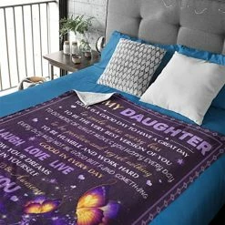 Yamco Daughter Gifts From Mom Blanket - Birthday Gifts For Daughter Adult 60"X 50" - Gifts For Daughter - Gifts For Grown Daughter - Mom To Daughter Gifts - Mothers Day Birthday Graduation Gift Ideas -Electric Blankets Sales 2022 51zV1ovfbAL