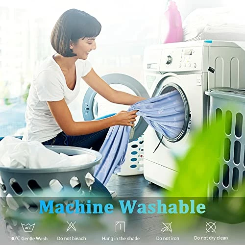 LUXEAR Cooling Blanket,Queen/Full Size Summer Blankets With Double Side Cooling Effect,Q-Max 0.5 Arc-Chill Cooling Fiber Soft Cold Blanket Absorb Heat For Hot Sleepers Night Sweats Keep Cool All Night Ocean 5 LUXEAR Cooling Blanket,Queen/Full Size Summer Blankets With Double Side Cooling Effect,Q-Max 0.5 Arc-Chill Cooling Fiber Soft Cold Blanket Absorb Heat For Hot Sleepers Night Sweats Keep Cool All Night Ocean - Image 3