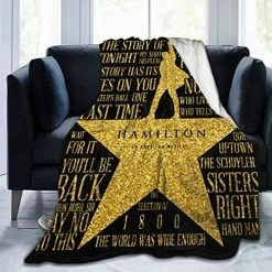 Bingerboy Musicals Hamilton Micro Fleece Bed Blankets Super Soft Anti-Pilling Flannel Cozy Luxury Couch Blanket 50"X40" -Electric Blankets Sales 2022 61 EWszoudL. AC