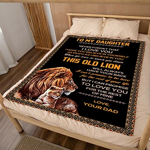 AMZLAL Gifts For Daughter, To My Daughter Gifts From Dad, Christmas Mothers Day Fathers Day Birthdays Gifts For Daughter, Sofa Bed Blanket (to My Daughter From Dad, Size:50"x60") To My Dad,son 5 AMZLAL Gifts For Daughter, To My Daughter Gifts From Dad, Christmas Mothers Day Fathers Day Birthdays Gifts For Daughter, Sofa Bed Blanket (to My Daughter From Dad, Size:50"x60") To My Dad,son - Image 3