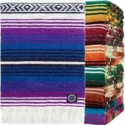 Orizaba Original Rasta Hand Made Mexican Blanket | Yoga Blanket | Beach Blanket | Picnic Blanket | Falsa | Saltillo | Serape - Ikal -Electric Blankets Sales 2022 6121bi1hjlL. AC