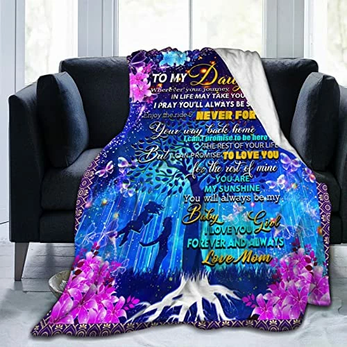 JASUTOT Daughter Gift From Mom - To My Daughter Blanket - Daughter Blanket From Mom - Daughter Gifts - Gifts For Daughter - Birthday Gifts For Daughter, Daughter Birthday Gift Ideas For Adult 40"X50" To Daughter From Mom 3 JASUTOT Daughter Gift From Mom - To My Daughter Blanket - Daughter Blanket From Mom - Daughter Gifts - Gifts For Daughter - Birthday Gifts For Daughter, Daughter Birthday Gift Ideas For Adult 40"X50" To Daughter From Mom