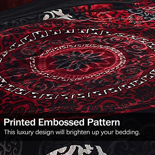 JML Fleece Blanket King Size, Heavy Korean Mink Blanket 85 X 95 Inches- 9 Lbs, Single Ply, Soft And Warm, Thick Raschel Printed Mink Blanket For Autumn,Winter,Bed,Home,Gifts, Printed Pattern 6 JML Fleece Blanket King Size, Heavy Korean Mink Blanket 85 X 95 Inches- 9 Lbs, Single Ply, Soft And Warm, Thick Raschel Printed Mink Blanket For Autumn,Winter,Bed,Home,Gifts, Printed Pattern - Image 4