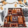 NVDOXSA Halloween Blanket Gifts, Halloween Decoration Throws Blanket Trick Or Treat Fluffy Blankets Gift For Halloween Christmas Soft Flannel Blankets 60"x50" Gnome