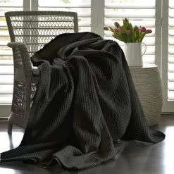 ARlinen Waffle Cotton Blanket Bamboo - Waffle Weave Blanket King Size, Soft Lightweight Bed Blanket For All Season(108x90 Inches, Dark Grey) -Electric Blankets Sales 2022 61CbYojX3xL