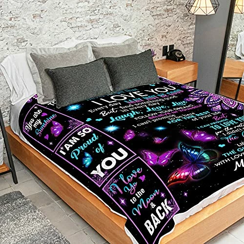 GADGETSTALK (60"x80") Sherpa Blanket - Daughter Blanket From Mom - Gift For Daughter, Never Forget That I Love You My Daughter - Daughter Gift For Birthday, Christmas Bonus Daughter Style 11 6 GADGETSTALK (60"x80") Sherpa Blanket - Daughter Blanket From Mom - Gift For Daughter, Never Forget That I Love You My Daughter - Daughter Gift For Birthday, Christmas Bonus Daughter Style 11 - Image 4